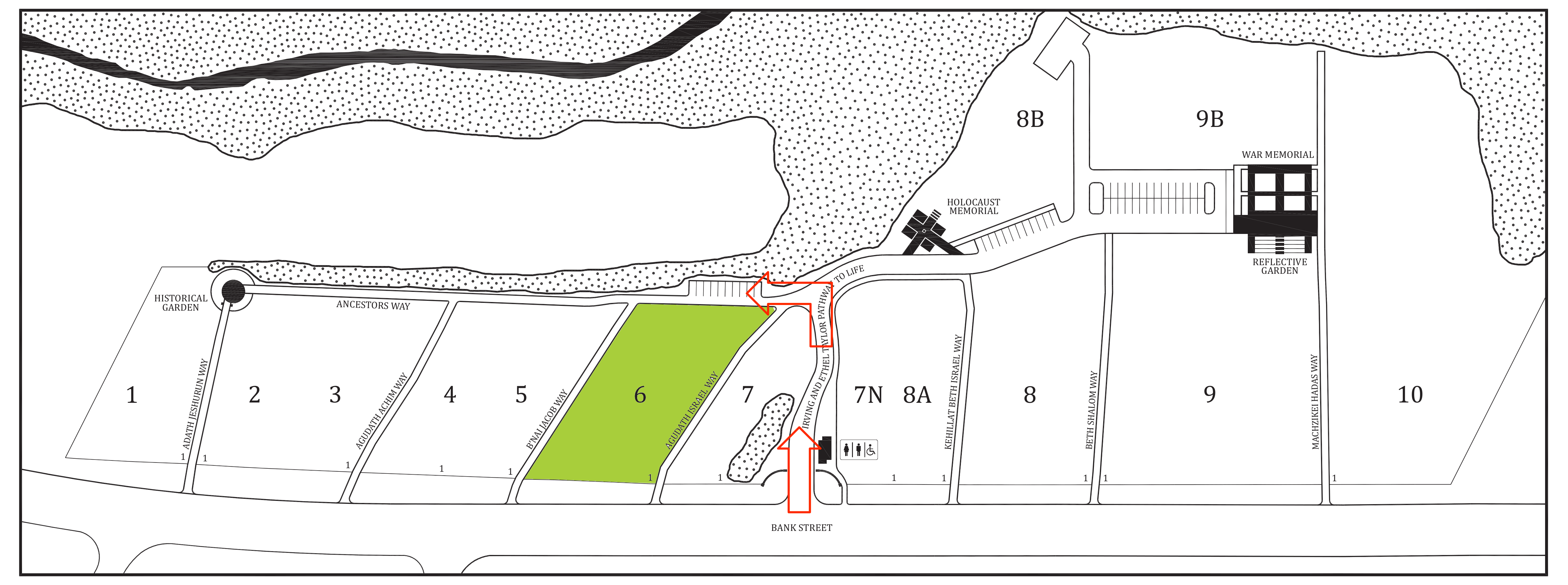 BankStreetMap-6 – Jewish Memorial Gardens